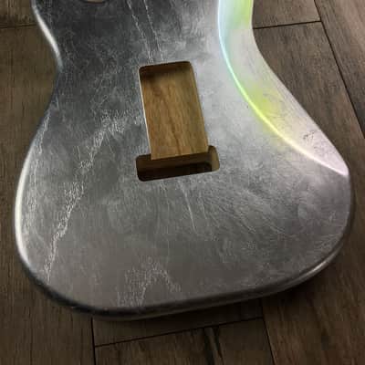 Made to Order - FRANCHIN Mercury guitar body Glossy METALLIC LEAF (Gold/Silver/Copper) Basswood Poplar Stratocaster-Strat-S-Style Made in Italy image 14