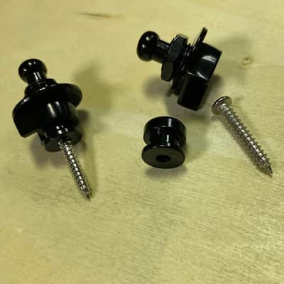 SGM Security Strap Locks/Buttons, Black, set of 2 image 1