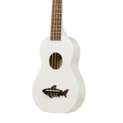 Makala Soprano Shark Series Ukulele, White image 3