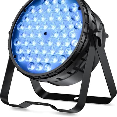 Stage Lights for Parties, 54x3W LED Par Light RGB, 5600Lumens DMX DJ Lights Sound Activated,Strobe Wash Lighting for Party, Wedding, Club, Concert and Festival image 1
