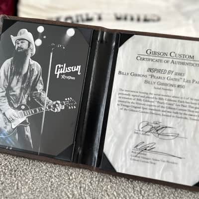 Gibson Custom Shop Billy Gibbons 1959 Les Paul Pearly Gates Signed & Aged Tom Murphy 2009 image 7
