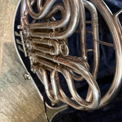 C. G. Conn Silver 6D Double French horn. Made in USA image 6