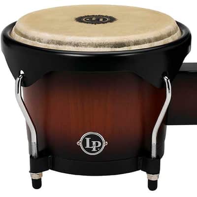 Latin Percussion LP City 6 - 7" Bongos - Oak Vintage Sunburst Black (LP601NY-VSB) image 5