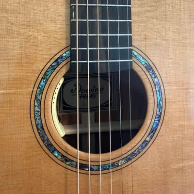 Dowina Aura - Old Stock Sitka Bearclaw Spruce/Macacuba with LR Baggs Anthem and custom Italian Hardshell Case *One-of-a-kind* image 7