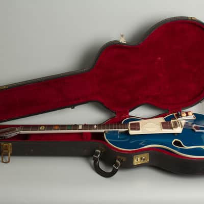 Immagine Wandre BB Model Semi-Hollow Body Electric Guitar (1963), black hard shell case. - 10