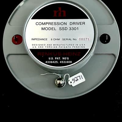 Renkus-Heinz Vintage SSD-3301 Midrange Compression Driver 2-Inch