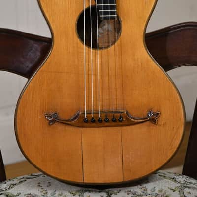 Antique Pre-war Romantic/Terz guitar, Flame maple, 1900s – Great condition and sound, with video image 5