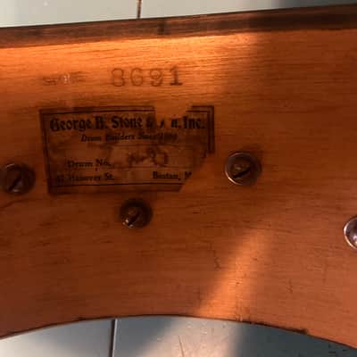 Vintage George B. Stone Master Model Snare Drum 14x5 Bild 9