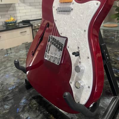 Fender '69 Vintage Thinline Telecaster FSR (Fender Special Run) 2003 cherry red image 8