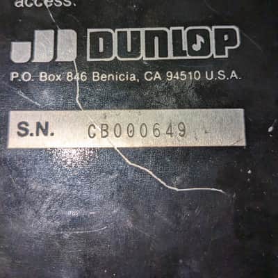 (Low Serial) Dunlop GCB95 Cry Baby Standard Wah 1982 - Present - Black image 3