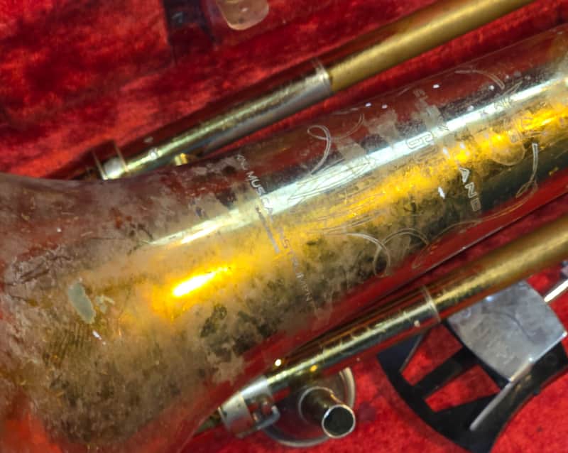 KING 605 Tenor Trombone, USA, w/ case&MP, Very Good Condition image 1