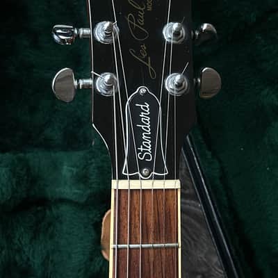 1998 Gibson Les Paul Standard DC Doublecut Trans Amber image 7
