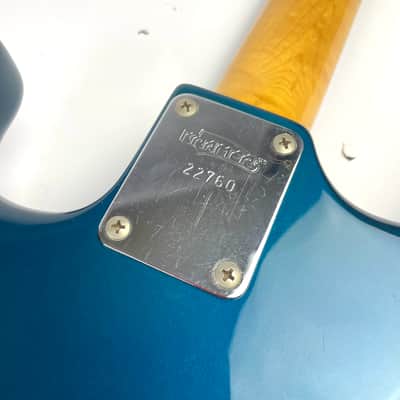 Kramer  Focus 1980s - Aged Blue H/S/S with splitter, Rosewood board Original Floyd Rose , clean and original, , and original HScase image 10
