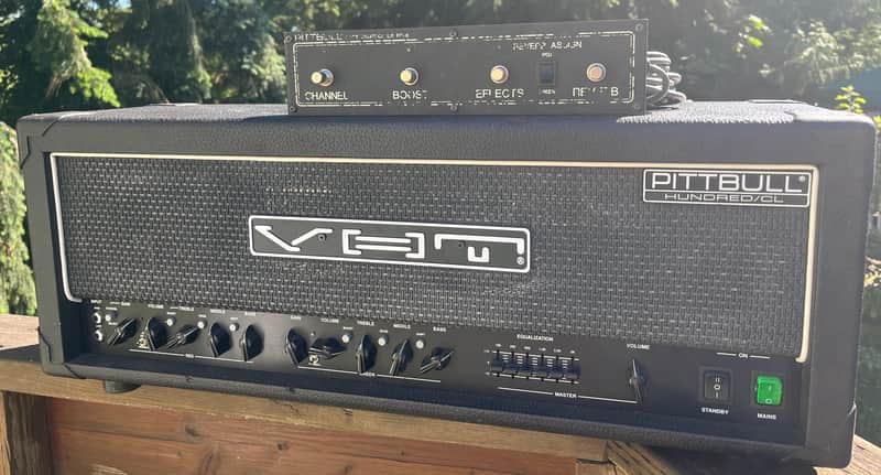 2006 VHT Pittbull Hundred/CL rare Graphic EQ w/ footswitch & EL34 tubes image 1