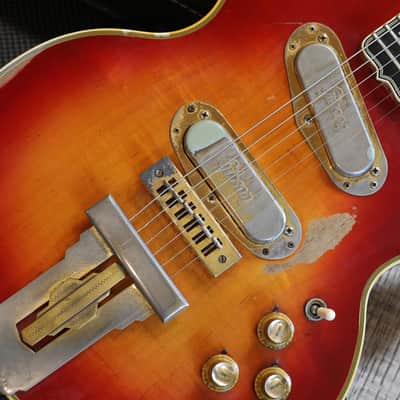 1973 Gibson L5-S Custom Solid Body Electric Guitar Cherry Sunburst + OHSC image 4