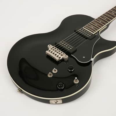 VOX Series SSC-55 Black Single Cutaway Mahogany Maple Top Electric Guitar image 7