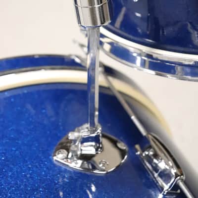 Stetson Japanese 3pc Drum Kit Set Blue Sparkle Vintage 1960's 20/14/12" image 7