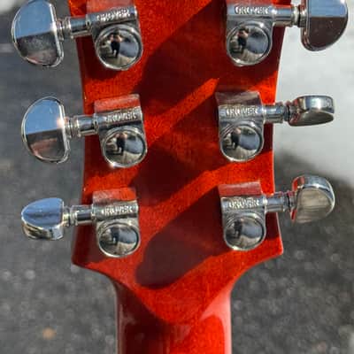 2014 Teye Coyote Single Cut Electric Guitar Orange Flame Maple Les Paul image 8
