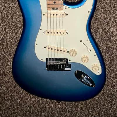 2018 Fender American Elite Stratocaster electric guitar in Sky Blue Burst Finish made in the usa ohsc image 1