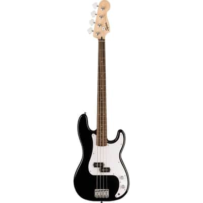 Fender Squier Sonic Precision Bass Guitar, Beginner Guitar, Includes 30 Days of Free Lessons, Laurel Fingerboard and Step Up Pickups, Chrome Hardware, and Polyurethane Finish, Black image 3