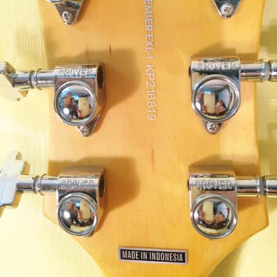 D'Angelico Premier EXL-1 Archtop Hollow Body Acoustic Electric Guitar with Gig Bag and Shop Setup! image 8