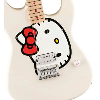 Squier x LTD Hello Kitty Stratocaster - White Limited Edition w/ Gigbag image 3
