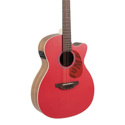 Ovation Applause Jump OM Cutway Electric - Lipstick (AEO-69-R) image 2