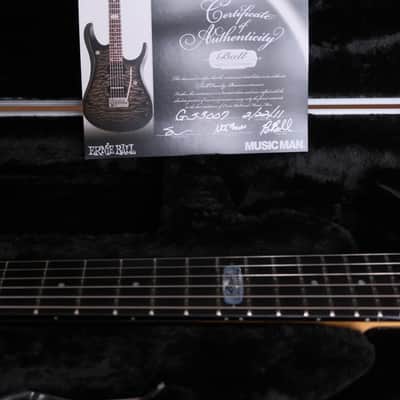 Used Ernie Ball Music Man BFR Albert Lee Guitar - Black Sparkle w/OHSC image 17