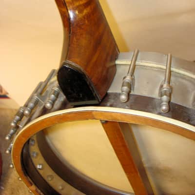 Hughes 17 Fret "Irish" Tenor Banjo 1920's W/ Orig GEIB Case image 9