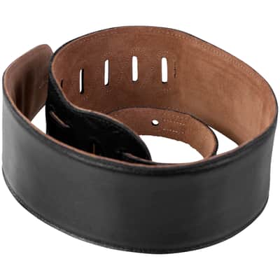 M4GF-BLK Sangle guitare basse cuir rembourée dos daim 9 cm Black Levy s image 2