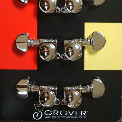 Grover 205-18N Mid-Size Rotomatic 3 x 3, Tuning Machines, Nickel image 1