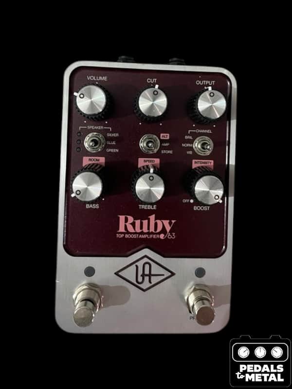 Universal Audio Ruby ’63 Top Boost Amplifier 2022 - Present - Ruby / Silver - X18709 image 1