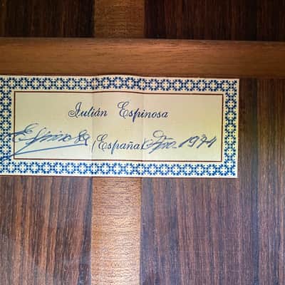 Julian Espinosa Spanish Classical Signature 1974 Natural image 4