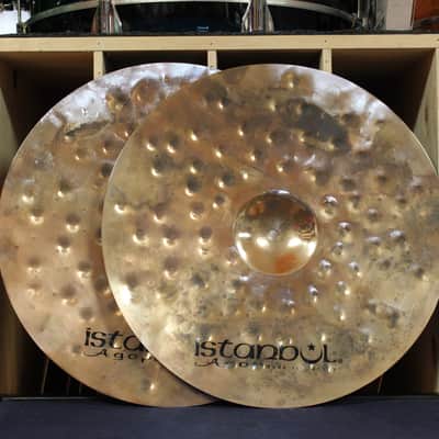 Istanbul Agop 17" Xist Dry Dark Brilliant Hi-Hats 1058/1557g image 4
