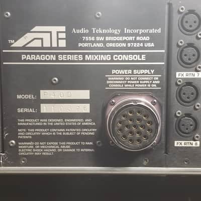ATI Paragon I Pro Audio Console image 12