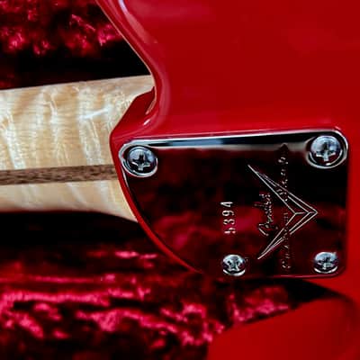 Fender Telecaster Custom Shop Dakota Red Custom Deluxe 5A Flame 2011 - Dakota Red image 22