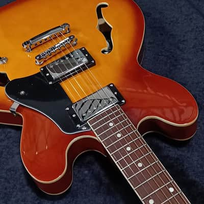 Vintage VSA500HB Reissued Series Semi-Hollow - Honey Burst image 9