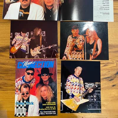 Rick Nielsen of Cheap Trick,  Rick Owned, Multi Color Skull Sweater, 1988 image 5