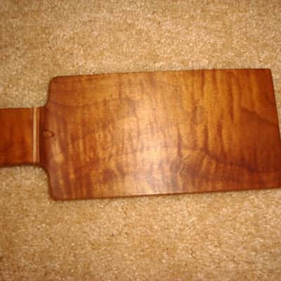 Musikraft Custom Telecaster 3A flame roasted maple neck paddle headstock image 2