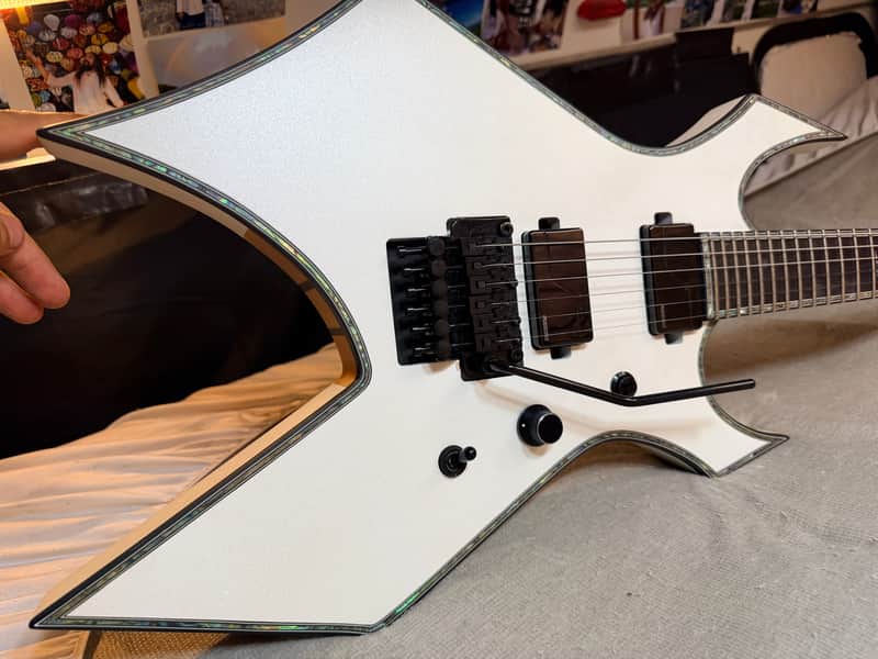 B.C. Rich Warlock Extreme White Electric Guitar image 1