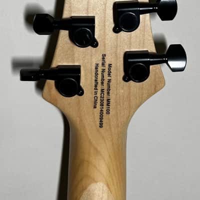 Mitchell MM100 Mini Double-Cutaway Electric Guitar - Black image 6