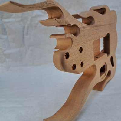 Unfinished Mahogany (1 pc) Hxx Jem Guitar Body - Flame, Trem Fits RG Necks J2424 image 7