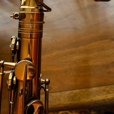 RW Pro Series Tenor Saxophone in Cognac Gold Lacquer with high F# key image 7