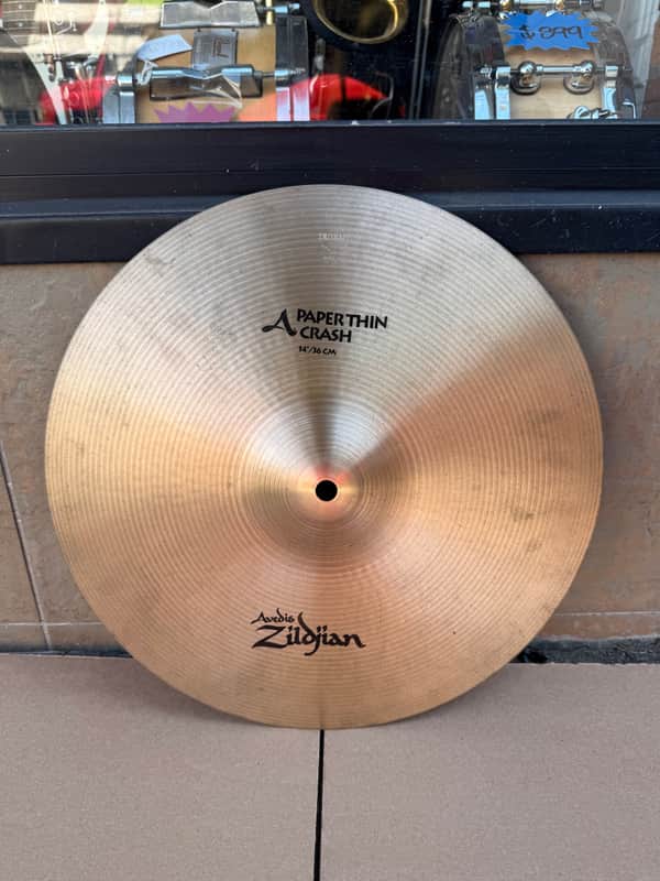 Zildjian A Paper Thin Crash Cymbal 14" 1.6 lbs Made in USA - Used, Good Condition image 1