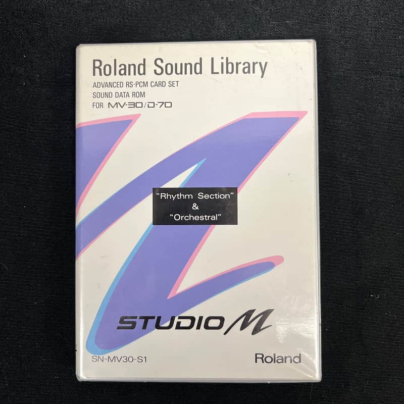 Used Roland Sound Library Advanced RS-PCM Card Set Sound Data ROM for MV-30/D-70 image 1