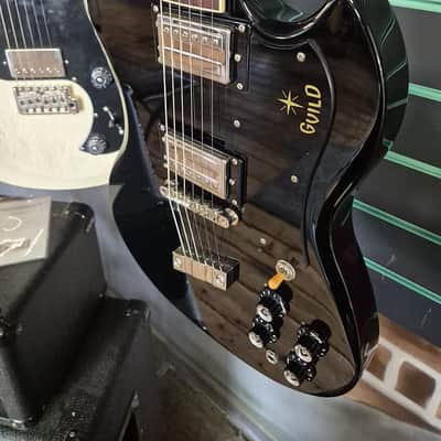 Guild S-100 Polara Gloss Black 2021 Electric Guitar image 7