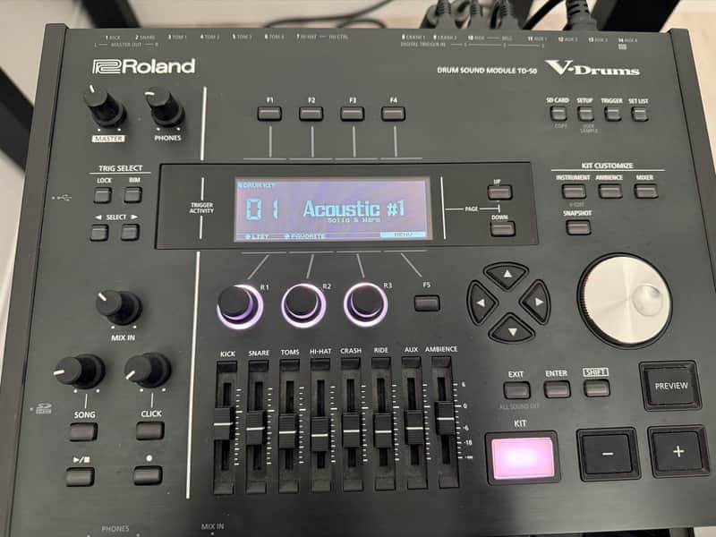 Roland TD-50X V-Drums Sound Module 2021 - Black