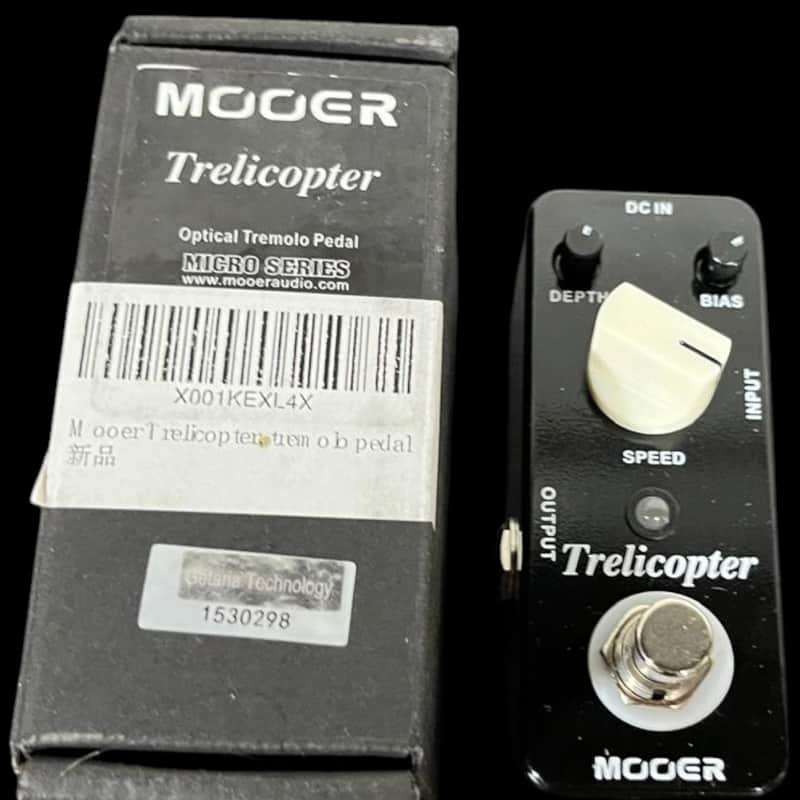 Mooer Trelicopter Tremolo Guitar Effect Pedal 2010s - Black X12904 image 1