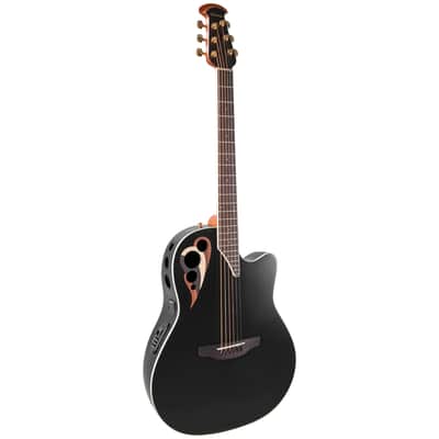 CDX40 5 G Guitar Celebrity Elite Deluxe Deep Contour Black Satin Ovation image 3