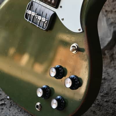 GLETTY GUITARS ALU-SG MKVI  2026 - OLIVE GREEN ANTIQUE image 4